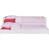 Bed Ties met bedlade - whitewash - 90x200 cm