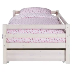 Bed Ties met bedlade - whitewash - 90x200 cm
