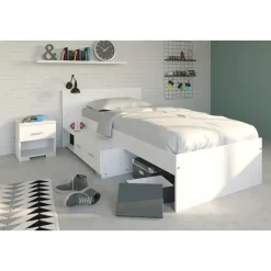 Bed Timo - wit - 90x200 cm