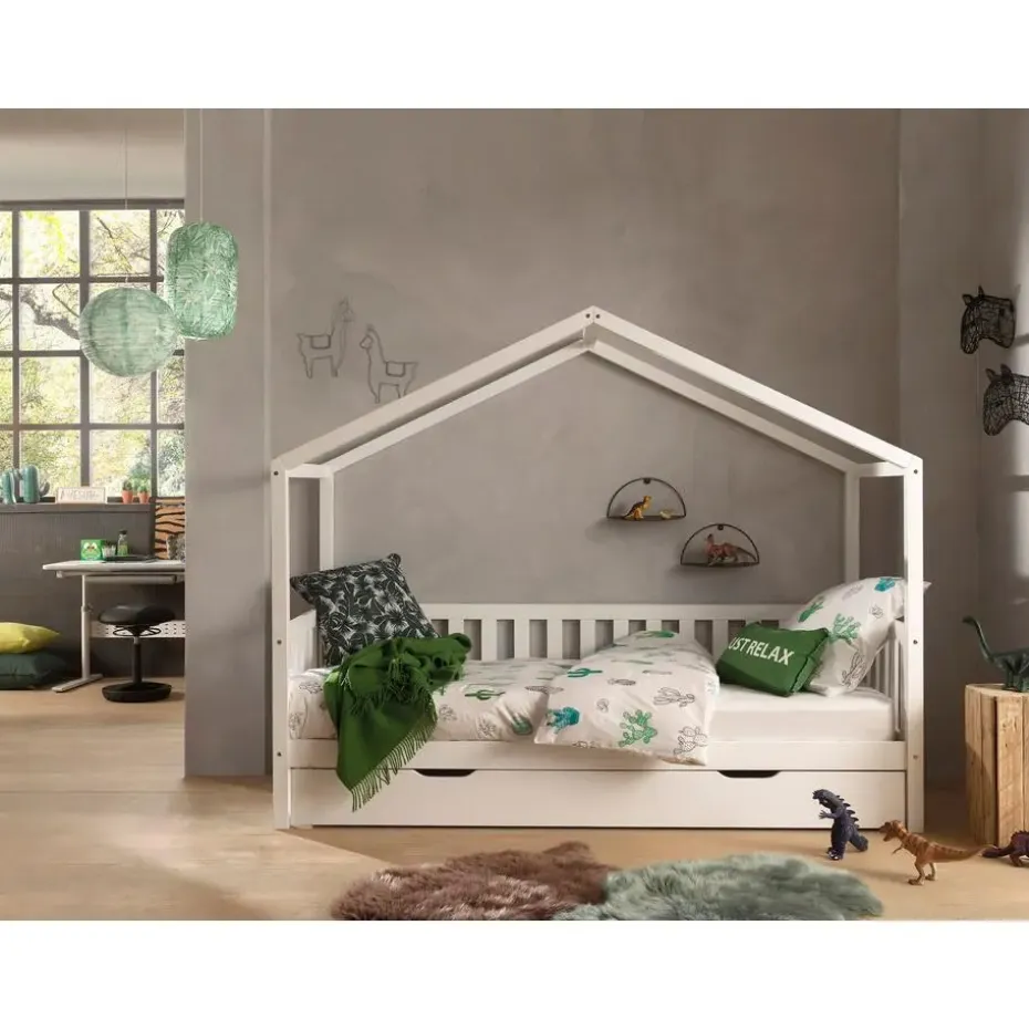 Bedhuisje Dallas 2 90x200 - wit