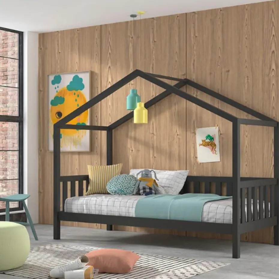 Bedhuisje Dallas 90x200 - antraciet