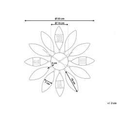 BEINWIL - Wandklok - Bruin - IJzer