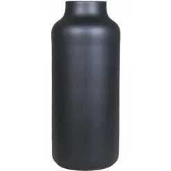 Bela Arte Bloemenvaas Milan - mat zwart - D15 x H35 cm - melkbus vaas