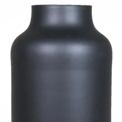 Bela Arte Bloemenvaas Milan - mat zwart - D15 x H35 cm - melkbus vaas