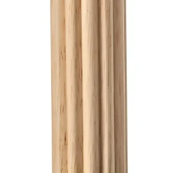 BELESSA - Tafellamp - Lichtbeige - Rubberhout