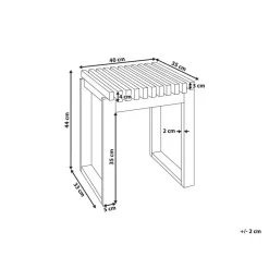BELLANO - Bijzettafel - Lichthout - Acaciahout