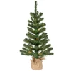 Bellatio Decorations Kunst kerstboom - H75 cm - met verlichting