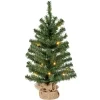 Bellatio Decorations kunst kerstboom - H60 cm - met verlichting