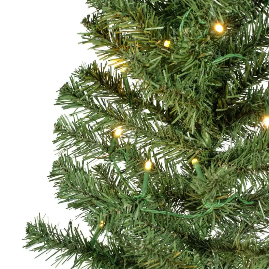 Bellatio Decorations kunst kerstboom - H60 cm - met verlichting
