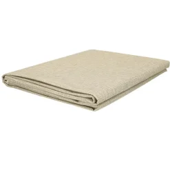 Bellatio design Tafelzeil - taupe - linnen look - 140 x 245 cm