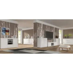 BELLO BIANCO III dressoir 150 cm wit mat / glanzend