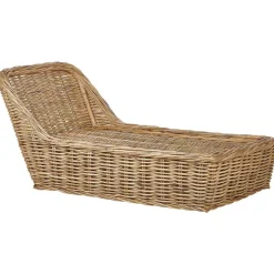 BELSITO - Ligstoel - Taupe - Rotan