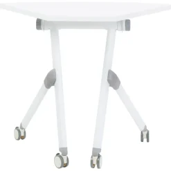 BENDI - Bureau inklapbaar - Wit - 90 x 64 cm - Metaal