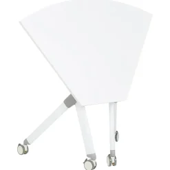 BENDI - Bureau inklapbaar - Wit - 90 x 64 cm - Metaal