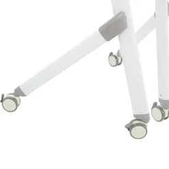 BENDI - Bureau inklapbaar - Wit - 90 x 64 cm - Metaal