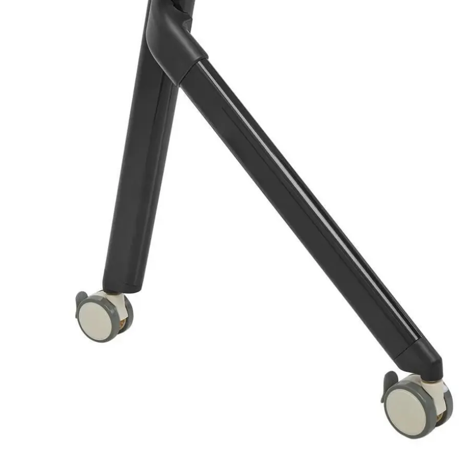 BENDI - Inklapbaar bureau - Lichthout/Zwart - 160 x 60 cm - Staal