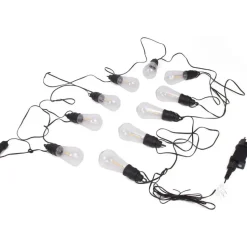 Benson Lichtsnoer - LED - 10 lampen - 700 cm - warm wit - timer