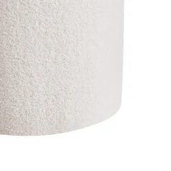 BEREA - Poef set van 2 - Gebroken wit - Bouclé