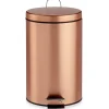 Berilo Pedaalemmer - koperkleurig - 12 l - 40 cm - metaal