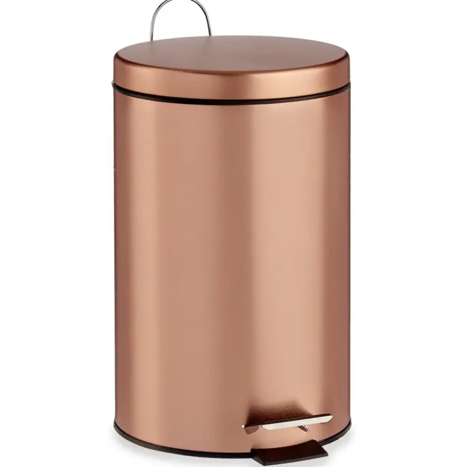 Berilo Pedaalemmer - koperkleurig - 12 l - 40 cm - metaal