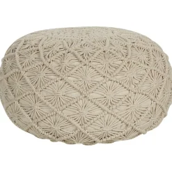 BERKANE - Poef - Beige - Katoen