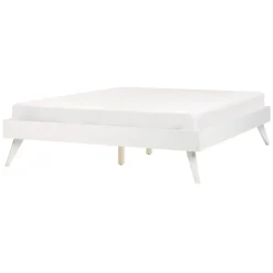 BERRIC - Tweepersoonsbed - Wit - 140 x 200 cm - MDF