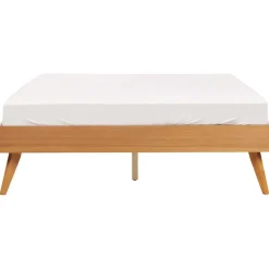 BERRIC - Tweepersoonsbed - Lichthout - 140 x 200 cm - MDF