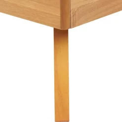 BERRIC - Tweepersoonsbed - Lichthout - 140 x 200 cm - MDF