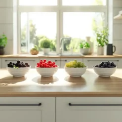 Bessenplanten - Set van 4 - Rubus Rubrum Uva Fructosus - Hoogte 25-40cm - ⌀9cm