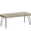BETIN - Hocker - Beige - Kunstleer