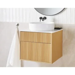 BEXTI - Badkamermeubel - Lichtbruin - 60 x 52 cm - Hout