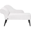 BIARRITZ - Chaise longue - Wit - Linkerzijde - Polyester