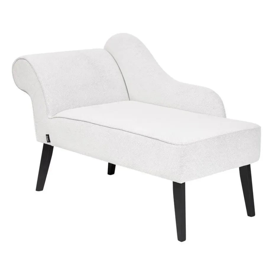 BIARRITZ - Chaise longue - Wit - Linkerzijde - Polyester