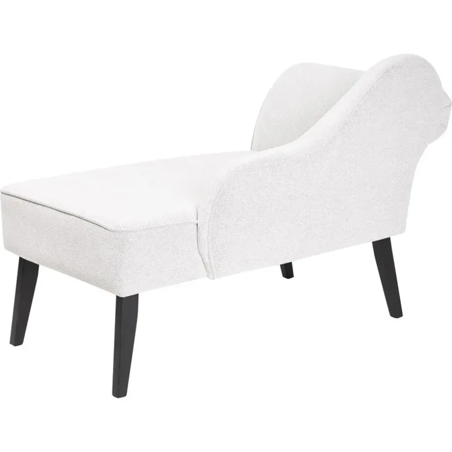 BIARRITZ - Chaise longue - Wit - Linkerzijde - Polyester
