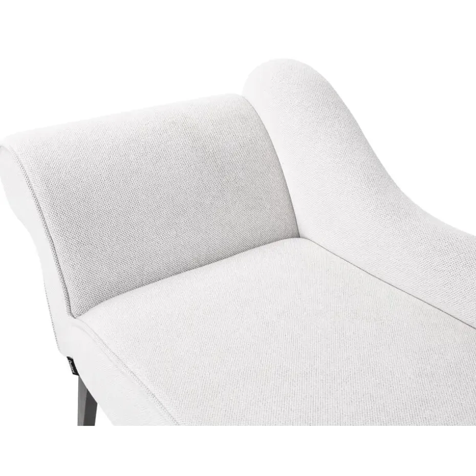 BIARRITZ - Chaise longue - Wit - Linkerzijde - Polyester