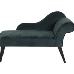 BIARRITZ - Chaise longue - Groen - Rechterzijde - Fluweel