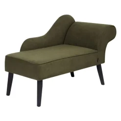 BIARRITZ - Chaise longue - Olijfgroen - Rechtszijdig - Polyester