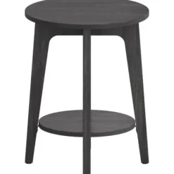 Bijzettafel - Nachtkastje - Kleine Salontafel - Zwart - 50x40x40 cm - Banktafel