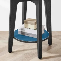 Bijzettafel - Nachtkastje - Kleine Salontafel - Zwart - 50x40x40 cm - Banktafel