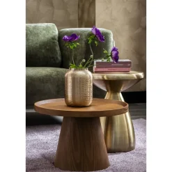 Bijzettafel Amara - goudkleurig - 48xØ36 cm