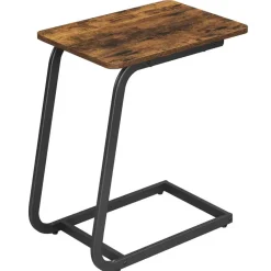 Bijzettafel met Vintage Look - 50x62x35 cm - Zwart en Bruin