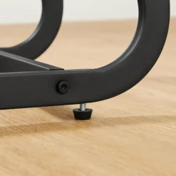 Bijzettafel met Vintage Look - 50x62x35 cm - Zwart en Bruin