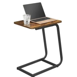 Bijzettafel met Vintage Look - 50x62x35 cm - Zwart en Bruin