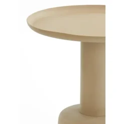 Bijzettafel Milaki - Beige - Ø39cm
