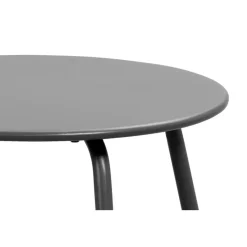 Bijzettafel Montreal - antraciet/metaal - Ø50 cm