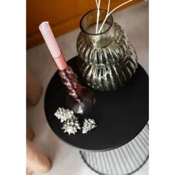 Bijzettafel Napels - zwart - 47xØ33 cm