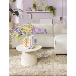 Bijzettafel Thibaut - beige - 38xØ60 cm