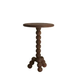 Bijzettafel Veglio - Donkerbruin - Ø35cm