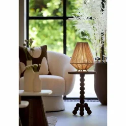 Bijzettafel Veglio - Donkerbruin - Ø35cm