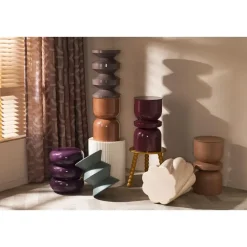 Bijzettafel Zamora - beige - 48xØ40 cm